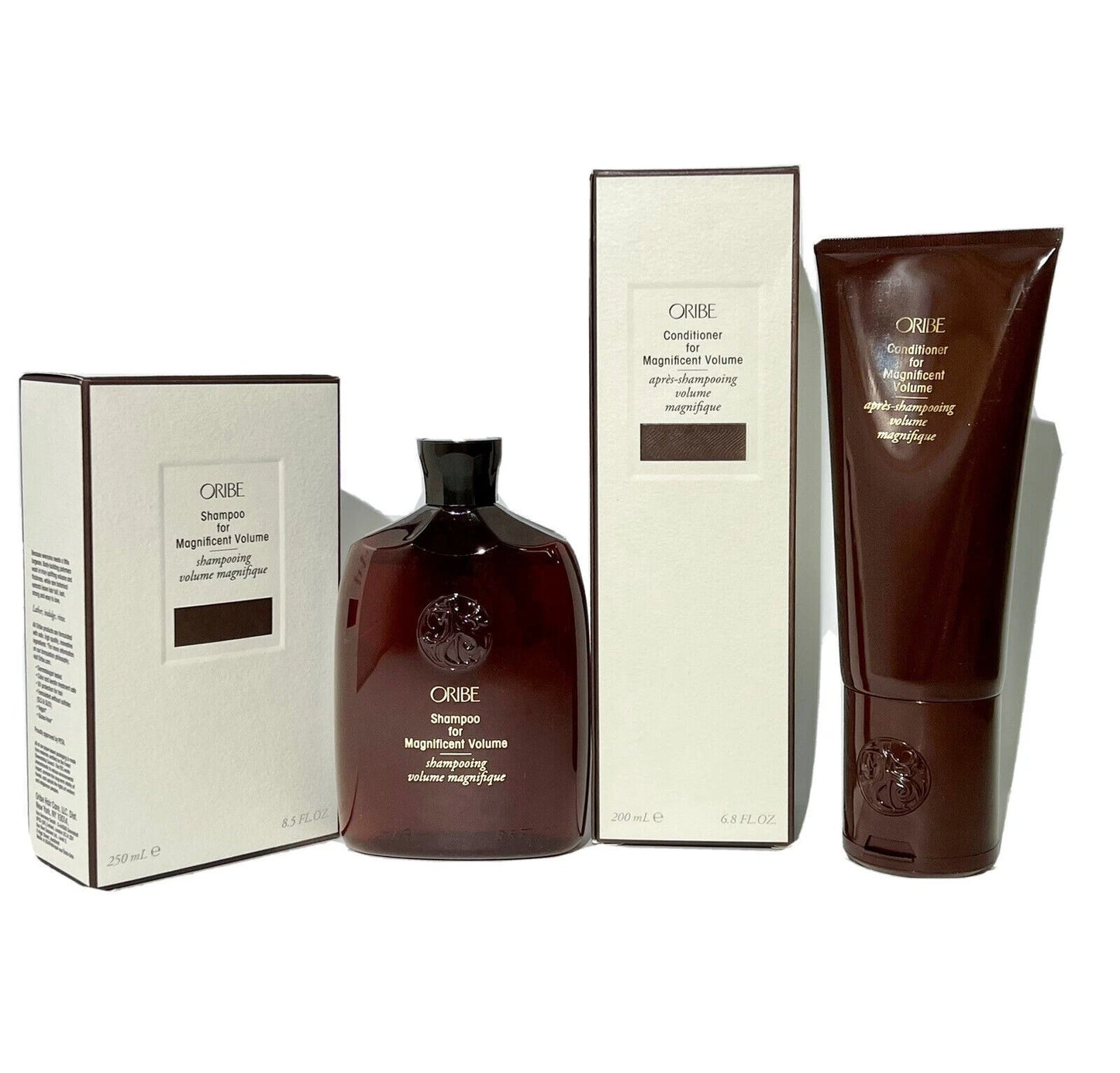Oribe Shampoo 8.5oz and Conditioner 6.8oz for Magnificent Volume