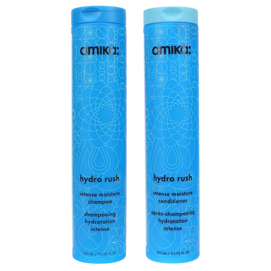 Amika Hydro Rush Intense Moisture Shampoo & Conditioner Combo Pack
