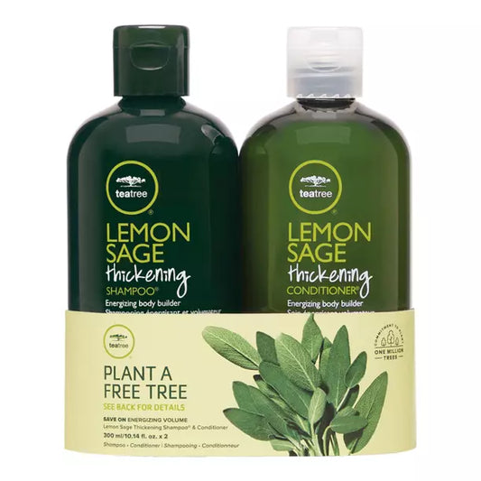 Paul Mitchell Tea Tree Lemon Sage Thickening Shampoo/Conditioner Duo 10.14oz